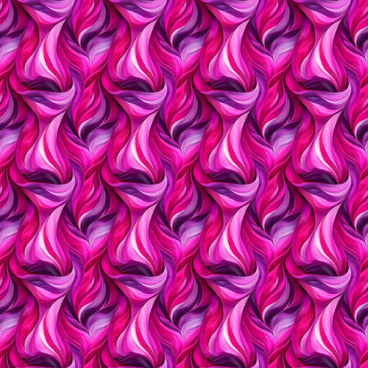 Image of Dreamweaver Flames Fuchsia quilting cotton fabric by Morris Creative Group for QT Fabrics. Features an abstract pattern on a pink background. Cute Little Fabric Shop.