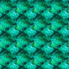 Image of Dreamweaver Foliage Jade quilting cotton fabric by Morris Creative Group for QT Fabrics. Features an abstract pattern on a green blue background. Cute Little Fabric Shop.