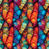 Image of Dreamweaver Flutter Multi quilting cotton fabric by Morris Creative Group for QT Fabrics. Features an abstract pattern on a rainbow background. Cute Little Fabric Shop.