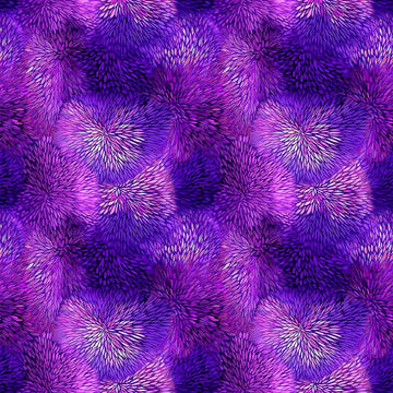 Image of Dreamweaver Color Burst Violet quilting cotton fabric by Morris Creative Group for QT Fabrics. Features an abstract pattern on a purple background. Cute Little Fabric Shop.