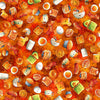 Image of QT Foodies The Breakfast Club Burnt Orange quilting cotton fabric by Morris Creative Group for QT Fabrics. Features breakfast on an orange background. Cute Little Fabric Shop.