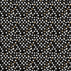 Image of QT Foodies Dots Black quilting cotton fabric by Morris Creative Group for QT Fabrics. Features polka dots on a black background. Cute Little Fabric Shop.