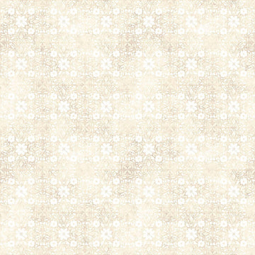 Image of Sylvan Essence Floral Blender Cream quilting cotton fabric by Morris Creative Group for QT Fabrics. Features flowers on a cream background. Cute Little Fabric Shop.