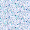 Image of Little Squirt Bubbles Pale Lilac quilting cotton fabric by Morris Creative Group for QT Fabrics. Features circles on a purple background. Cute Little Fabric Shop.