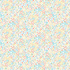 Image of Little Squirt Bubbles Light Cream quilting cotton fabric by Morris Creative Group for QT Fabrics. Features circles on a white background. Cute Little Fabric Shop.