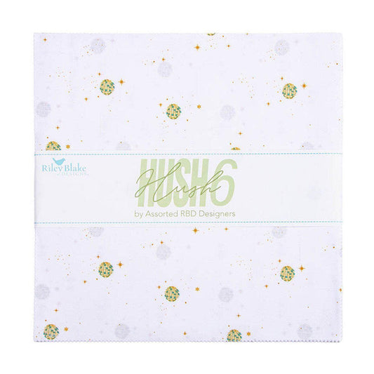 SALE Hush Hush 6 10" Stacker Minimalism Fabric - 10-18340-42 - 42-Piece Precut - Riley Blake Quilting Cotton Fabric