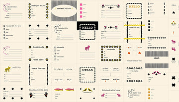 1 800 Calico Thanks I Made This Black Quilt Label Panel - RS4165 - Moda Fabrics Quilting Cotton Fabric