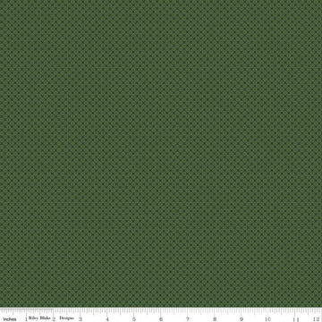 Hunter Green Kisses Tone on Tone by Riley Blake Designs - Basic Coordinate - Quilting Cotton Fabric