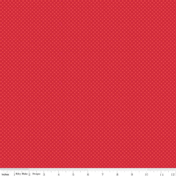 SALE Red Kisses Tone on Tone - Riley Blake Designs - Basic Coordinate - Quilting Cotton Fabric