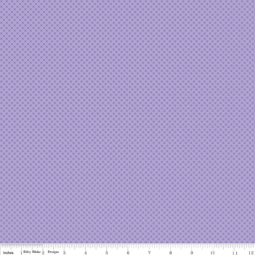 SALE Lilac Purple Kisses Tone on Tone by Riley Blake Designs - Basic Coordinate - Quilting Cotton Fabric