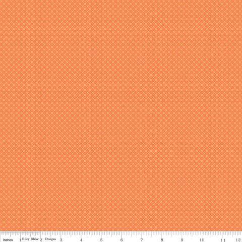 SALE Orange Kisses Tone on Tone by Riley Blake Designs - Basic Coordinate - Quilting Cotton Fabric