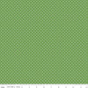 DEAL White on Clover Flat Swiss Dots - Riley Blake Designs - Green Polka Dot - Quilting Cotton Fabric