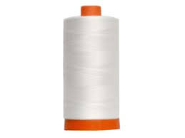 Aurifil 100% Cotton White Thread AU2024 - 50 Weight - 1422 Yards - Quilting Sewing