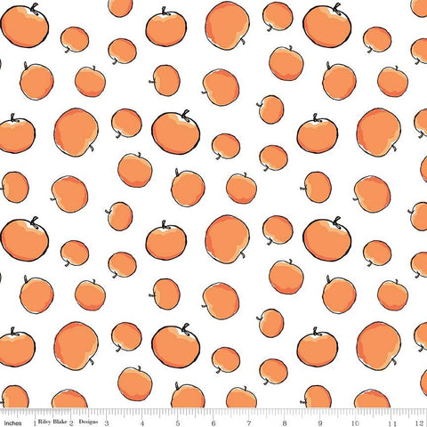 SALE James and the Giant Peach White Peach - Riley Blake Designs - Roald Dahl - Quilting Cotton Fabric