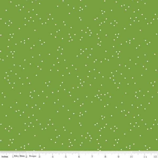 CLEARANCE Blossom Holly by Riley Blake Designs - Green - Quilting Cotton Fabric