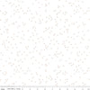 SALE Blossom on White Rose Gold SPARKLE - Riley Blake Designs - Metallic Confetti Blossoms - Quilting Cotton Fabric