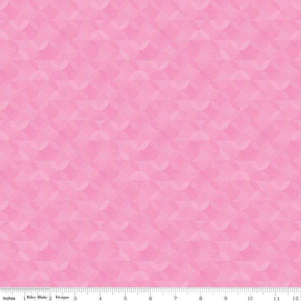 27" End of Bolt - SALE Crayola Kaleidoscope Piggy Pink - Riley Blake Designs - Pink Orange Peel - Quilting Cotton Fabric - Licensed Product