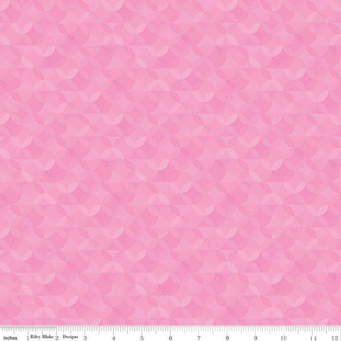 27" End of Bolt - SALE Crayola Kaleidoscope Piggy Pink - Riley Blake Designs - Pink Orange Peel - Quilting Cotton Fabric - Licensed Product