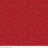SALE Blossom White on Barn Red - Riley Blake Designs - Quilting Cotton Fabric