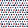 Star Patriotic - Riley Blake Designs - 1/2" Stars on White - Quilting Cotton Fabric