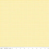 17" End of Bolt - Yellow and White 1/8" Eighth Inch Small PRINTED Gingham - Riley Blake Designs - Checker - Quilting Cotton Fabric