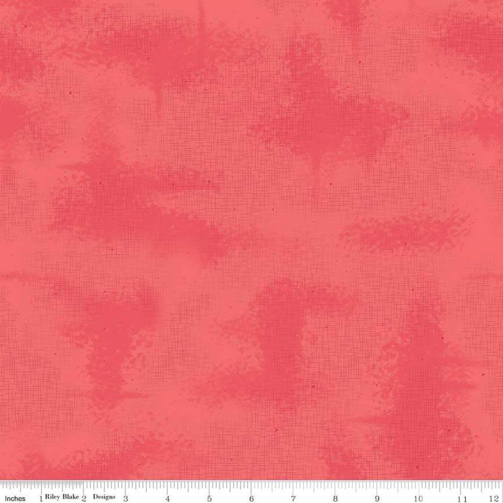 SALE Shabby Red by Riley Blake Designs - Crosshatched Lines Specks Shaded Tone on Tone - Quilting Cotton Fabric