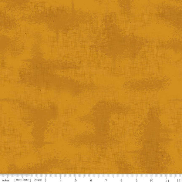 29" End of Bolt - CLEARANCE Shabby Butterscotch by Riley Blake Designs - Gold Crosshatch Lines  Shaded Tone on Tone - Quilting Cotton Fabric