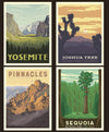 National Parks Pillow Panel California - Riley Blake Designs - Outdoors Recreation Posters DIGITALLY PRINTED - Quilting Cotton Fabric