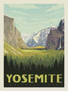 National Parks Poster Panel Outdoors Recreation Yosemite Fabric Panel - P8789 - Riley Blake Quilting Cotton Fabric