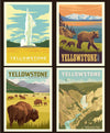 SALE National Parks Pillow Panel Yellowstone - Riley Blake Designs - Outdoors Recreation Wildlife Wyoming Montana - Quilting Cotton Fabric