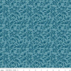 CLEARANCE Blooms & Bobbins Leaves Blue KNIT - Riley Blake Designs - Floral Flowers Tone on Tone - Jersey KNIT cotton  stretch fabric