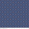 CLEARANCE Midnight Rose Damask Navy KNIT - Riley Blake Designs - Blue Floral Flowers - Jersey KNIT cotton  stretch fabric