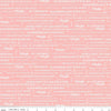 SALE Matilda Text Coral - Riley Blake Designs - Roald Dahl Reading Books Words Quotes Orange Pink - Quilting Cotton Fabric