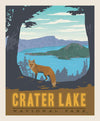 DEAL National Parks Poster Panel Crater Lake - Riley Blake Designs - Quilting Cotton Fabric