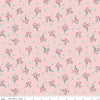 16" End of Bolt - CLEARANCE Singing in the Rain Bouquets Baby Pink - Riley Blake Designs - Flowers Floral - Quilting Cotton Fabric