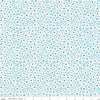 SALE Singing in the Rain Daisy Fields Waterfall - Riley Blake Designs - Floral White Flowers on Blue - Quilting Cotton Fabric