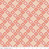 30" End of Bolt - Woodland Spring God's Eye Coral - Riley Blake Designs - Orange Geometric -  Quilting Cotton Fabric