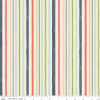 25" End of Bolt Piece - SALE Woodland Spring Stripe Cream - Riley Blake Designs - Stripes Striped -  Quilting Cotton Fabric