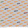 Hot Wheels Logo Gray - Riley Blake Designs - Die-Cast Toy Race Cars - Quilting Cotton Fabric -  LIcensed Product