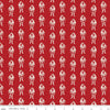 CLEARANCE Yuletide Santas Red - Riley Blake  - Christmas Santa Claus St. Nick Cream - Quilting Cotton