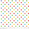 Fisher-Price Dots White - Riley Blake- Quilting Cotton Fabric - Licensed Product