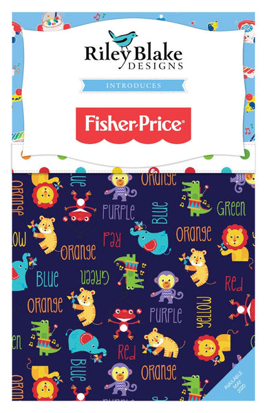 Fisher-Price 2.5 Inch Rolie Polie Jelly Roll 40 pieces Riley Blake Designs - Precut Pre cut Bundle - Toys - Quilting Cotton Fabric