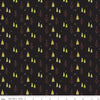 SALE Merry Little Christmas Trees C9641 Black - Riley Blake Designs - Tree Snowflakes - Quilting Cotton Fabric