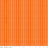SALE Garden Party Seed Rows C9565 Orange - Riley Blake Designs - Stripes Containing Circles Stripe Striped  - Quilting Cotton Fabric