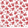 CLEARANCE Santa Claus Lane Poinsettias C9611 White - Riley Blake Designs - Christmas Floral Flowers - Quilting Cotton Fabric