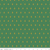 SALE Santa Claus Lane Trees SC9613 Green SPARKLE - Riley Blake Designs - Christmas Gold SPARKLE - Quilting Cotton Fabric