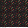 SALE Merry Little Christmas Berries C9645 Black - Riley Blake Designs - Floral Flowers Plus Signs - Quilting Cotton Fabric