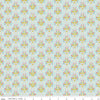 SALE Beauty and the Beast Fleur-de-lis C9535 Light Blue - Riley Blake Designs - Fairy Tale Flowers Pink Cream Gold - Quilting Cotton Fabric