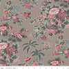 SALE Jane Austen at Home C10014 Fanny - Riley Blake Designs - Brown Pink Blue Historical Reproductions - Quilting Cotton - Licensed Product