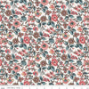 SALE Jane Austen at Home C10003 Anne - Riley Blake  - Cream Blue Pink Historical Reproductions - Quilting Cotton Fabric - Licensed Product